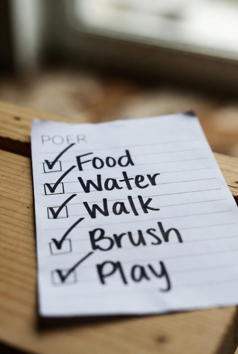 Beginner Pet Care Checklist